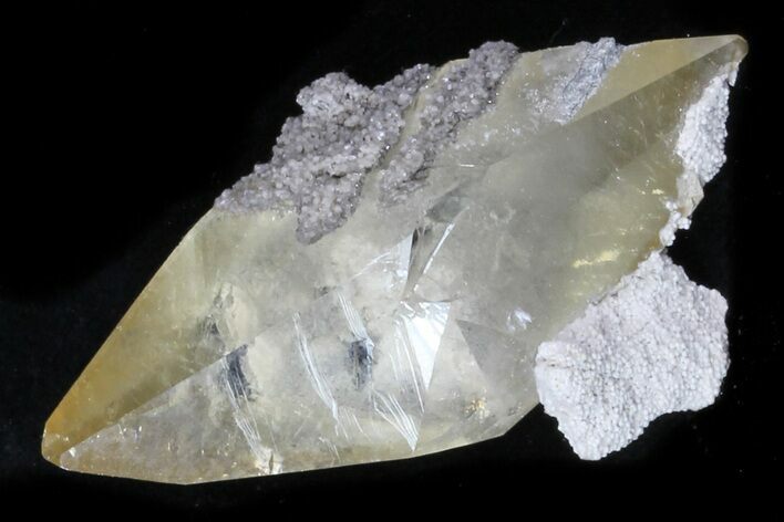 Gemmy Twinned Calcite on Barite - Elmwood, TN #33804